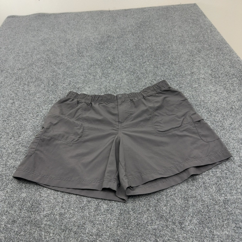Columbia Shorts Mens L Grey Nylon‎ Cargo Hiking PFG Gorpcore Outdoor Style